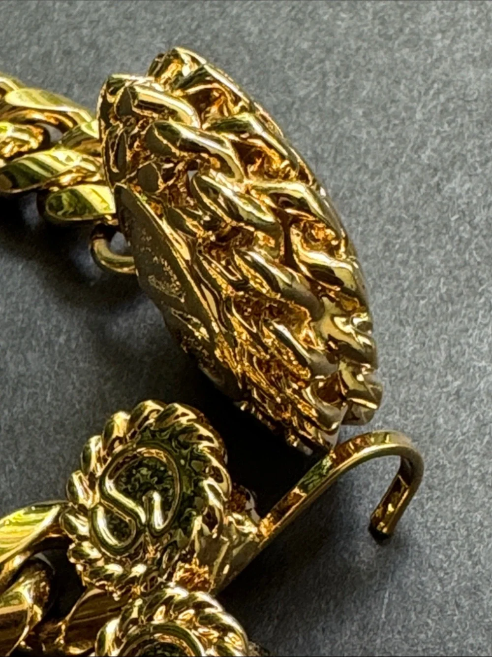 St. John Vintage Gold Chain Link Belt